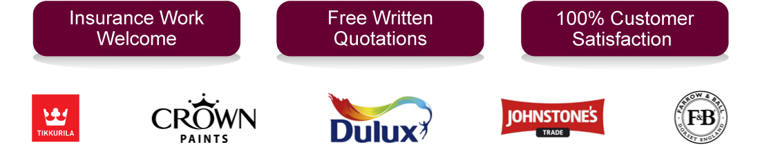 Dulux, Crown, Johnstones, Farrow and Ball, Tikkurila Paints